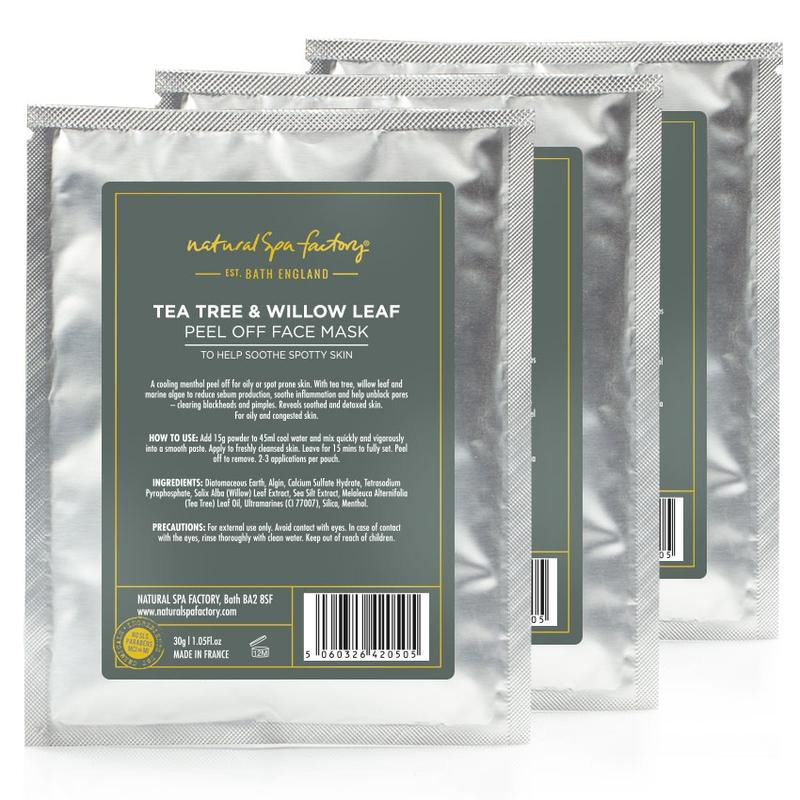 Natural Spa Factory Face Mask - Tea Tree & Willow Leaf
