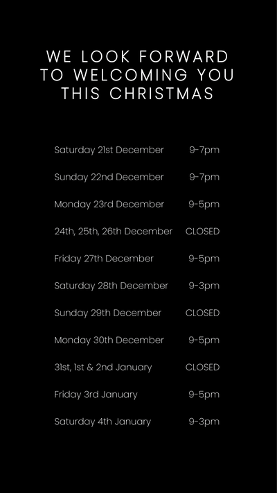 Christmas Opening Hours
