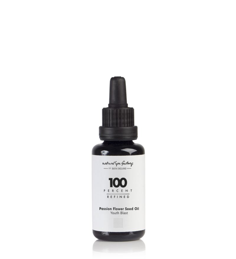 Natural Spa Factory 100 Oils - Refined Passion Flower Seed Oil (Maracuja Oil) Youth Blast   - 30ml
