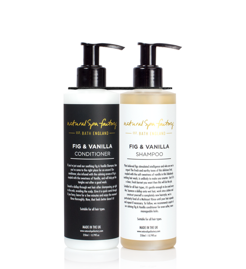 Natural Spa Factory Fig & Vanilla Shampoo & Conditioner Duo