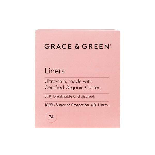 Grace & Green Organic Cotton Ultra Thin Liners - 24