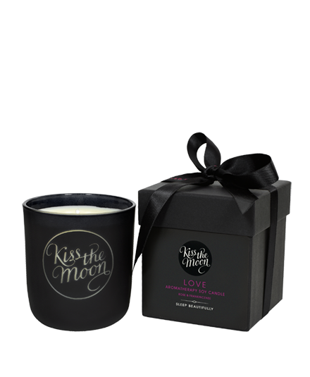 Kiss the Moon Love Aromatherapy Soy Candle - Rose & Frankincense