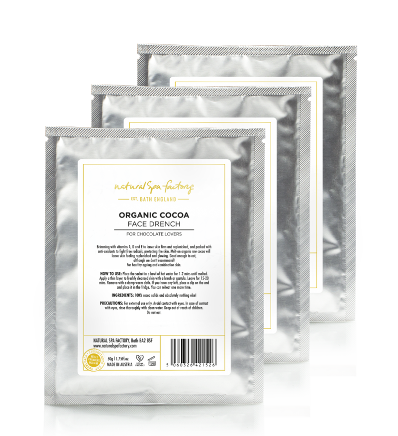 Natural Spa Factory Face Mask - Organic Cocoa Face Drench