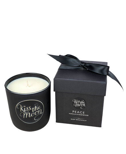 Kiss the Moon Aromatherapy Soy Candle Peace - Vanilla & Rosewood
