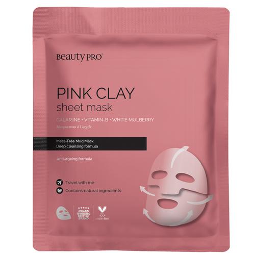 BeautyPro Pink Clay Mask with Calamine, Vitamin B & White Mulberry
