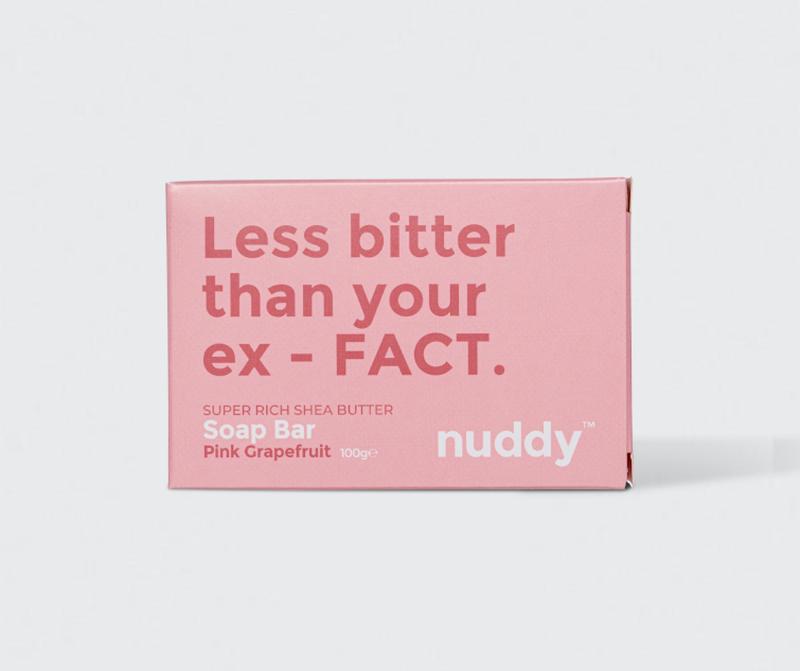 Nuddy Pink Grapefruit Moisturising Soap Bar