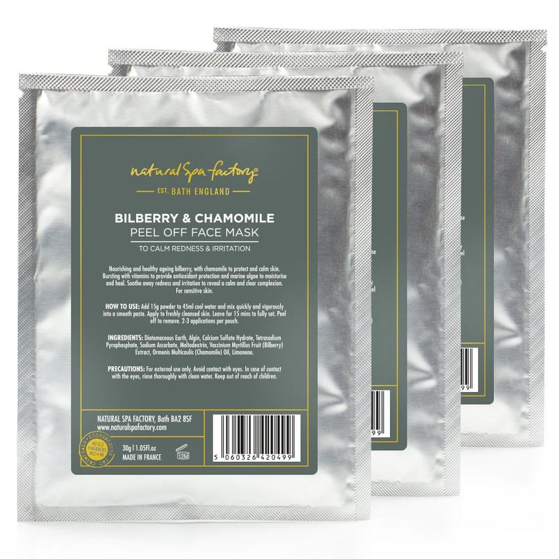 Natural Spa Factory Face Mask - Bilberry & Chamomile
